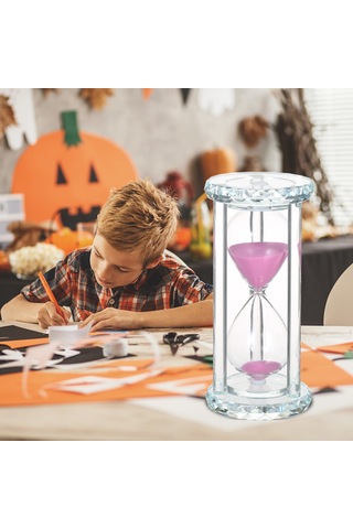 Wezone Renkli Kum Saati - 30 Dakika Zamanlayıcı, Ofis & Ev Dekorasyonu, Hediye Seçeneği Kırmızı