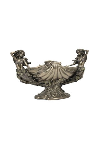 İkiz Deniz Kızı Figürlü Dekoratif Gondol