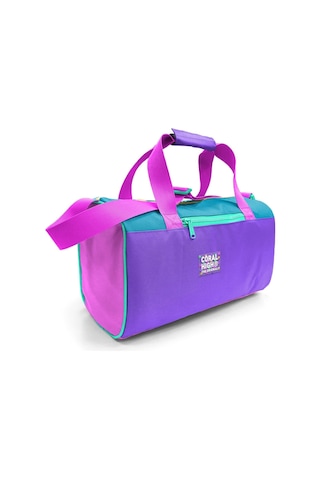 Coral High Kız Çocuk Spor Ve Seyahat Çantası - Mor Pembe Desenli - 27514 Çok Renkli
