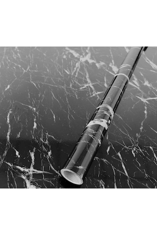 Brano Yapışkanlı Kaplama Folyosu Siyah Mermer 75 Cm x 10 Metre