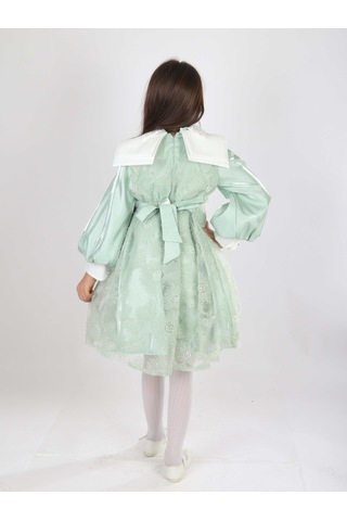 Xo Kids Kız Çocuk Elbise 7-11 Yaş 2709 Yeşil