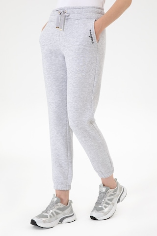 U.S. Polo Assn. Kadın Açık Gri Şardonlu Jogger Eşofman Altı 50313581-VR001