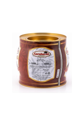 Karabacak Siyah Zeytin Mega Boy 2 Kg Teneke