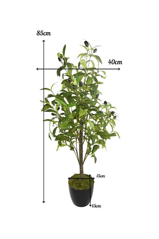 Yapay Zeytin Ağacı 85cm Doğal Görünümlü Yapay Ağaç Yeşil