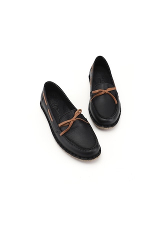 Gönderi(R) Gönderi R Kadın Siyah Fiyonklu Hakiki Deri Comfort Loafer Dyza55945139