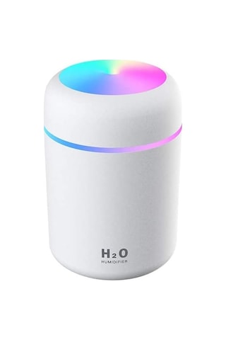 300 Ml Mini Usb Hava Nemlendirici Ve Buhar Makinesi - Led Işıklı Taşınabilir Koku Giderici Masaüstü Difüzör, Ev