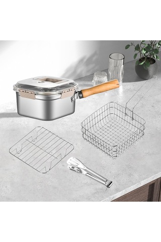 Homyl Restoran Tavuk Kanadı Kafe Için Çok Amaçlı Tencere Gösterildiği Gibi