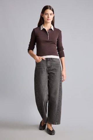 Defacto Slim Fit Kontrast Polo Yaka Ribana Uzun Kollu Basic Tişört I2637ax26aubn340 Kahve-bn340