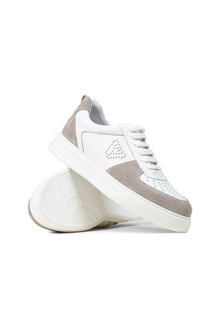 Deery Erkek Hakiki Deri Beyaz Sneaker Ayakkabı - 02014mbyzc01 Beyaz