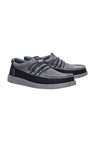 Hey Dude Wally Cru Stretch Canvas Erkek Terlik Gri