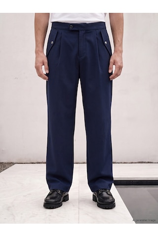Lcw Vision Lacivert Loose Fit Pileli Erkek Pantolon