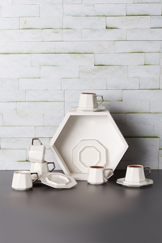 Karaca  Zeher 6 Kişilik Kahve Fincanı Takımı 90 ml