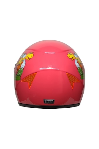 Mts Full Face Motosiklet Çocuk Kaskı K3 Dino Pink Pembe