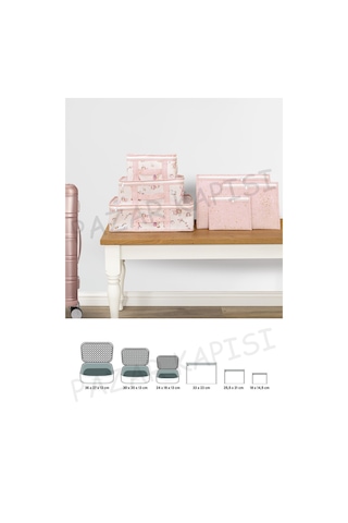 Baby Lüks 6'lı Bavul Organizer Seyahat Çantası Pembe