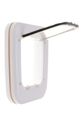 Homyl Abs Pet Kedi Küçük Köpek Manyetik Kilit Flap Beyaz