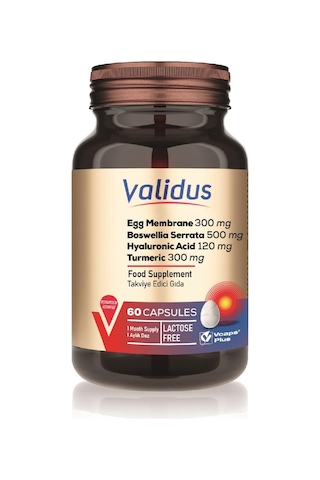Egg Membrane 300 Mg Boswellia Serrata 500 Mg Hyaluronic Acid 120 Mg Turmeric 300 Mg