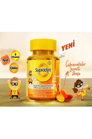 Supradyn Kids Multivitamin 60 Tablet 2 Adet