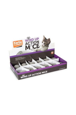 Karlie Flamingo 5 CM Kurmalı Fare Kedi Oyuncağı 12'li