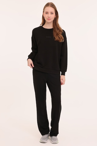Lotto W-delfın C Neck Sweat 4pr Siyah Kadın Sweatshirt Siyah