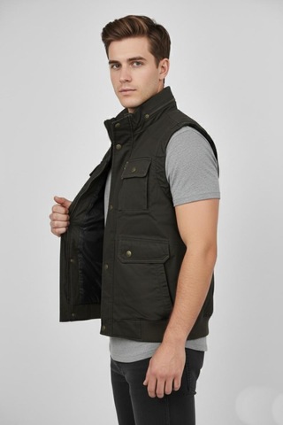 Erkek Kışlık İçi Peluş Spor Avcı Yelek 4101 Bgl-st04910 Haki