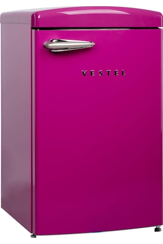 Vestel Retro SB14111 122 L Statik Buzdolabı Pembe