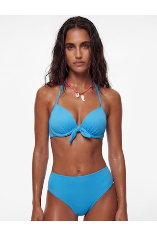 Koton Yüksek Bel Dokulu Bikini Altı Mavi 6sak00013mm