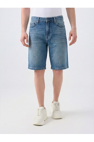 Super Baggy Fit Erkek Şort Denim
