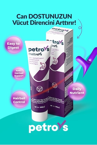 Petroys Maltroys Tüy Yumağı Önleyici Malt Macun 100 G
