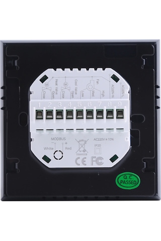 İki Borulu Akıllı Oda Termostatı Dijital Programlanabilir Sıcaklık Kontrol Cihazı Klima İçin Bac-3000al, Beyaz