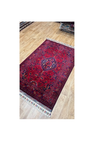 El Dokuma Afghan Halısı Bordo