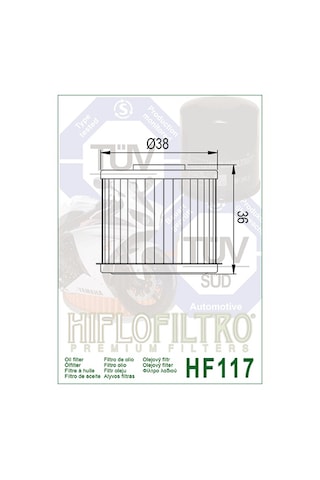 Hf117 2016-19 Honda Crf1000 L Africa Twin Hiflo Şanzıman Filtresi