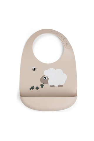 Tiny Farm - Silikon Mama Önlüğü - Bej