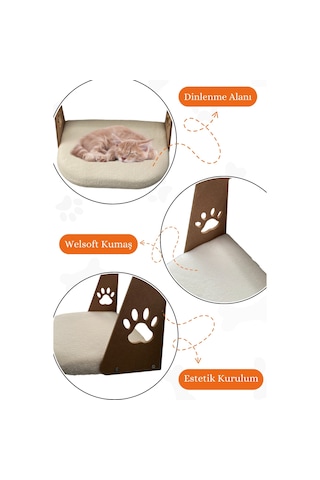 Reyo Pet Kalorifer Petek Radyatöre Asılabilen Kedi Yatağı