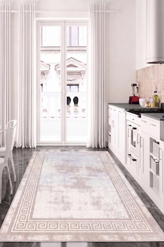 Derange Makinede Yıkanabilir Kaymaz Taban Leke Tutmaz Dijital Salon Halısı Mutfak Halısı Ve Yolluk Çok Renkli