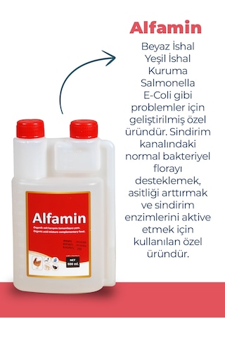 Alfamin Kuşlar Için Kanatlı Ürünü 500ml