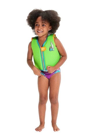 Speedo Prınted Float Vest Iu Green/blue 27167 Yeşil