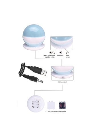 Maiyame Yıldız Ve Hayvan Desenli Çift Slaytlı Projeksiyon Lambası - Islak Işık Ve Renkli Işık Modları - Usb/aaa Pil Beslemeli - Sakura Pembe Pembe