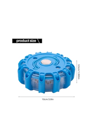 Süper Parlak 15 Led Yuvarlak Uyarı Işığı Acil Durum Yanıp Sönen Uyarı Işığı Yuvarlak Araba Tavan Polis Lambası