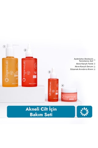Organixlab Akneli Ciltler için Bakım Seti