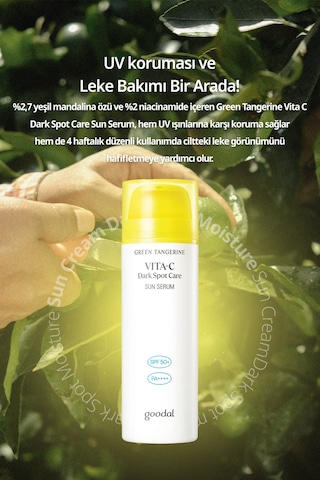 Leke Karşıtı Serum Güneş Kremi Goodal Green Tangerine Vita C Dark Spot Care Sun Serum Spf50+ Pa++++