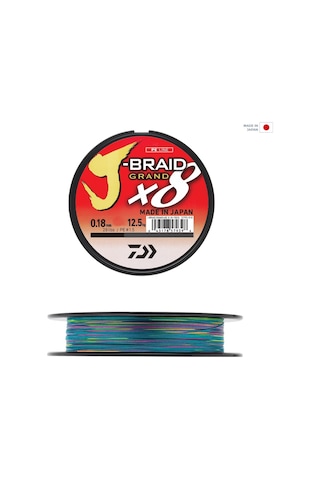 Daiwa J-braid Grand 8b Multicolor 300m İp Misina 0,16mm 0,16mm