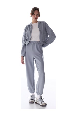 Penti Gri Silky Feel Fermuarlı Hoodie