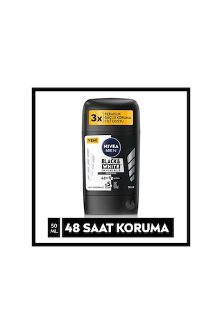 Nivea Men Black & White Invisible Original Erkek Stick Deodorant 50 ML