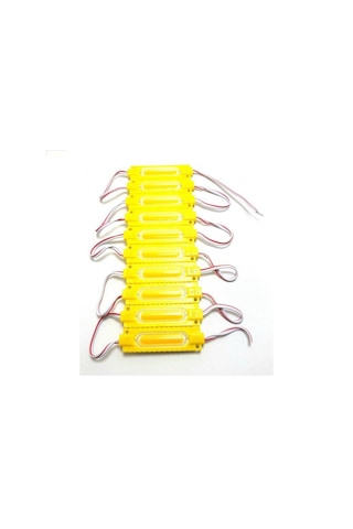 Ledwell Cob Ledli Mercekli Modül Led Sarı - 5Adet