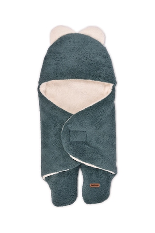 0-12 Ay Çift Kat Elyaflı Bebek Dış Kundak- Pelüş Bebek Battaniyesi- Ayaklı Welsoft Bebek Uyku Tulumu