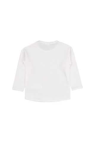 Civil Baby Cute Çiçek Baskılı 6-18 Ay Sweatshirt - Ekru