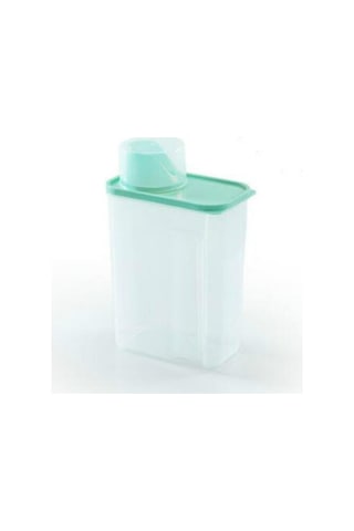 Sones 3l Ev Plastik Şeffaf Çamaşır Tozu Saklama Kutusu Saklama Kabı Yeşil