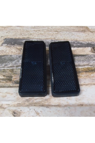 Motosiklet Uyumlu Reflektör Dikdörtgen 3.5cm X 9cm Koyu Gri Reflektör Takım Koyu Gri