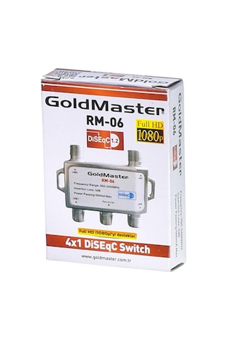 Goldmaster 4x1 Diseqc Switch Rm-06