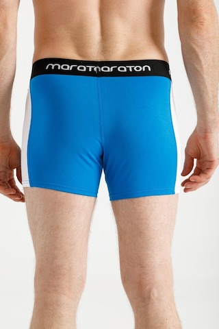 Maraton Sportswear Ekstra Slim Erkek Düz Paça Basic Saks Boxer 20395-Saks Saks Mavisi